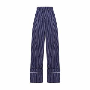 Striped Navy Women's Pants
